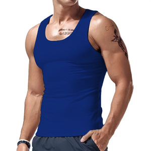 New Men's Summer 100% Polyester <b>Tank</b> <b>Top</b> Trendy Sports Casual Versatile Sleeveless <b>Top</b> - Product Image 3