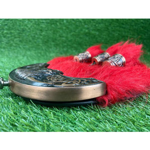 Top Selling Scottish Full Dress Rabbit Fur Sporran with Highland Cow Cantle and 3 Tassels <b>Chain</b> <b>Belt</b> Factory Supplies - Product Image 2