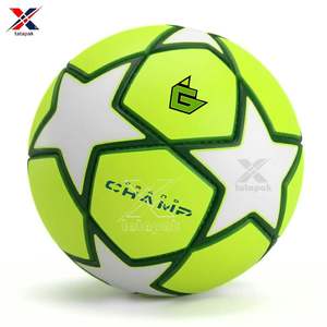Balón de Fútbol de Alta Calidad, Talla 3, con Logotipo Personalizado, de Cuero Sintético PU/PVC, Resistente, Ecológico, para Entrenamiento al Aire Libre, Estilo Pakistaní - Product Image 1