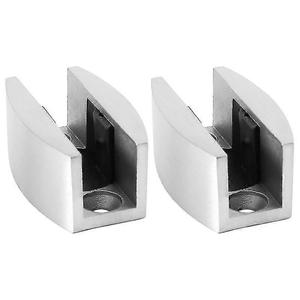 Guida per Porta Scorrevole in Vetro 9CE, Regolabile 8-12mm, in Acciaio Inox SUS304, per Porte in Vetro Senza Telaio, Guida a Pavimento per Design di Porte Interne - Product Image 2