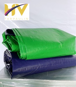 High Strength 100% Polyester Tarpaulin Coated Pattern Waterproof <b>Sunscreen</b> Plain Style Woven Heavyweight Trucks Cars Tent Sale! - Product Image 3