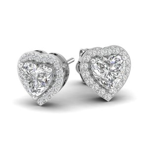 REYES Pendientes clásicos de plata de ley 925 con forma de corazón y moissanita de 1,81 quilates para mujer, joyería fina chapada en oro rosa de 14 quilates - Product Image 5
