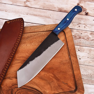 Couteau de Chef Professionnel LEGACY BLADES 2026 en Acier Carbone Forgé Fait Main, Manche en Bois, Ambidextre, Compatible Lave-Vaisselle - Product Image 5