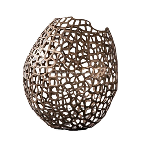 Azora Industries Vente en gros Vase à fleurs en aluminium de luxe pour la décoration de la maison et du jardin Vases décoratifs de table personnalisés - Product Image 4