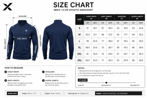 Sweat-shirt de sport personnalisé pour homme X Sports City, à manches longues, demi-zip, anti-transpiration, pour l'entraînement en hiver - Product Image 6