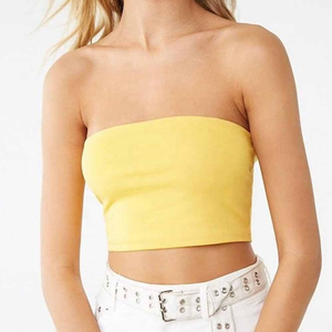 Hot Sale Women's Tube <b>Tops</b> in the Latest Style Slimming Tube <b>Top</b> With Off Shoulders and No Sleeves best selling with custom - Product Image 6