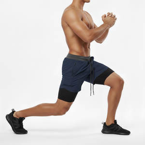 Pantalones Cortos Deportivos 2 en 1 para Hombre, para Fisicoculturismo, Playa, Gimnasio, Entrenamiento, Correr, Atletismo, Compresión - Product Image 3