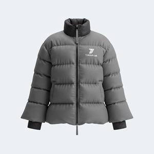 Servicio OEM al por Mayor, Chaqueta Acolchada Impermeable de Lona para Hombre, Estilo Urbano, Corte Regular, Mangas Largas, Logotipo Personalizado - Product Image 4