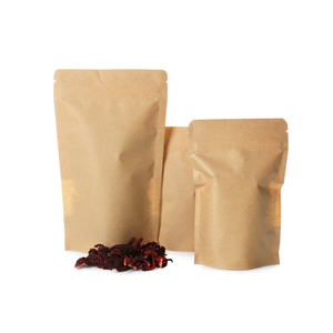 Bolsa Reutilizable de Papel Kraft con Cierre Hermético, Bolsa Resellable para Semillas, Especias, Dulces, Pequeños Regalos, Almacenamiento Ecológico y Reciclable - Product Image 3