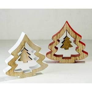 Minimalist Table Top <b>Christmas</b> <b>Tree</b> Decoration <b>Wood</b> and MDF for Home or Office Festive Ambience - Product Image 3