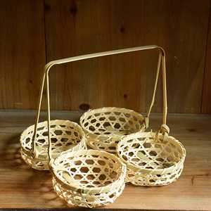 Handwoven Bamboo <b>Hanging</b> <b>Basket</b> Rustic Farmhouse Decor Natural Storage <b>Basket</b> <b>Wall</b> <b>Hanging</b> Organizer Supplier - Product Image 1