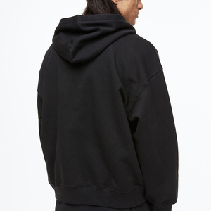 Oversized Hoodies <b>Sweatshirts</b> <b>Men</b> Women Fashion Solid Color <b>Red</b> Black Gray Autumn Winter Fleece Front Logo Hip Hop 100% Cotton - Product Image 3