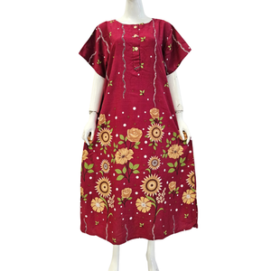 Robe décontractée pour femme, idéale pour la vie quotidienne, confortable en tissu rayonne, par Chrysanta - Product Image 4