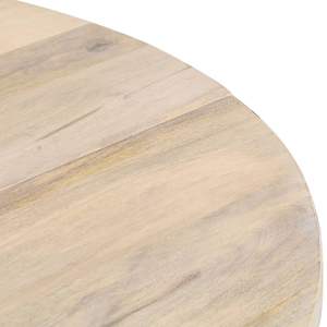 Mesa de Comedor de Madera de Mango Sólida y Duradera, Tamaño Estándar, con Acabado de Madera Blanqueada - Product Image 6