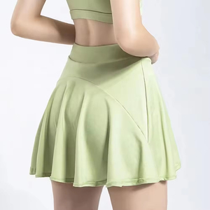 Women's High Waist Breathable Spandex Seamless Elastic Waist Quick Dry <b>Running</b> Yoga Shorts Gym Sport Biker Tennis Summer Youth - Product Image 5