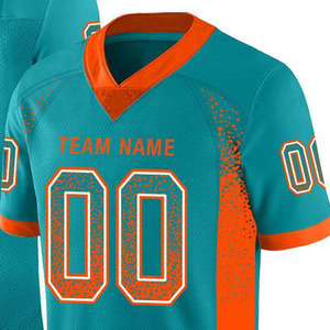 เสื้อฟุตบอลอเมริกันแบบซับลิเมชั่นสั่งทำพิเศษ 100% โพลีเอสเตอร์ ชุดลำลอง OEM ชุดทีมพิมพ์ลายส่วนตัวสำหรับนักกีฬา - Product Image 2