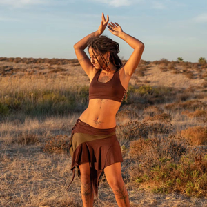 กระโปรงพิกซี่ลูกไม้โบฮีเมียนฮิปปี้เสื้อผ้าเทศกาลปรับขนาดได้พอดีกระโปรงสไตล์โบฮีเมียนของขวัญสำหรับเธอ - Product Image 1