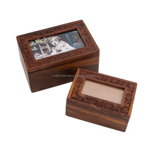 Urnas de Madera para Mascotas al Estilo Americano y Urnas de Cremación Personalizadas, de Alta Calidad, Grabadas, Biodegradables y Duraderas, Artículos Funerarios - Product Image 2