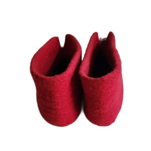 NCG AD12-01 Chaussures d'hiver légères et chaudes pour femmes, faites à la main, avec motif de fleurs vertes éternelles, antidérapantes, en laine, pour usage intérieur/extérieur - Product Image 4