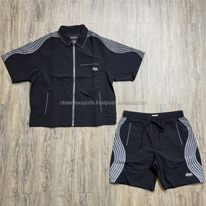 Conjunto de Chaqueta y Pantalones Cortavientos Personalizados de Alta Calidad para Hombre, con Capucha, Impermeables, Reflectantes, Ropa Técnica - Product Image 1
