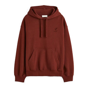 เสื้อฮู้ดดี้โอเวอร์ไซส์ผ้าคอตตอนผสมคุณภาพสูงสำหรับผู้ชาย สวมใส่สบายทรงหลวม มีกระเป๋าและตะเข็บเย็บทนทาน - Product Image 1