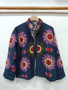 Manufacturer Embroidery Suzani Autumn Jacket Cotton Suzani Jacket Bohemian Women Suzani <b>Coat</b> Embroidered Cotton Suzani Jacket - Product Image 4