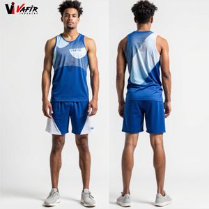 Uniformes de Atletismo de Verano al por Mayor, Ligeros, 100% Poliéster, Sublimados Personalizados, Camisetas y Pantalones Cortos Transpirables para Correr - Product Image 4