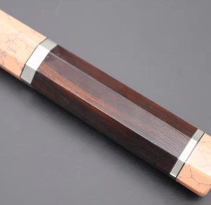 Cuchillo de Chef de Acero de Damasco, Forjado a Mano, Mango de Madera, Moderno, Ambidiestro, Cuchillo de Cocina Personalizado, Hoja de Prestigio Hecha a Mano, Acabado Cepillado - Product Image 3