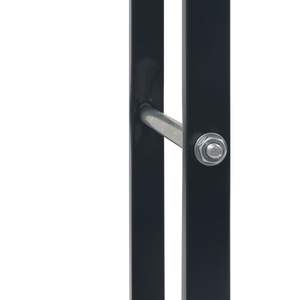 ชั้นวางฟืนเหล็กสีดำ ขนาด 31.5"x9.8"x39.4" อุปกรณ์เสริมสำหรับเตาผิง - Product Image 5