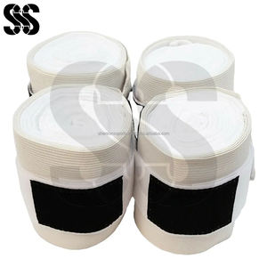 Meilleures nouveautés 2026, meilleures ventes, protège-jambes équestres pour chevaux, bandages de polo, mélange coton/polaire/polyester, fermeture à boucle et crochet, personnalisable - Product Image 5