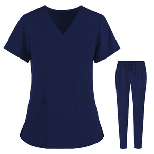Conjuntos de Uniformes Médicos de Poliéster y Spandex Antiarrugas para Mujer, Traje de Enfermera para Clínica Dental, Salón de Belleza y Spa - Product Image 4