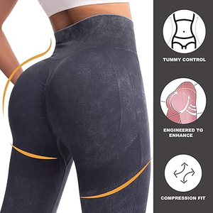 Leggings de Yoga Personalizados para Mujer, Cintura Alta, Tie Dye, Sin Costuras, Pantalones Deportivos para Gimnasio y Entrenamiento - Product Image 5
