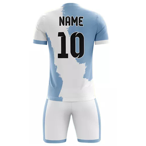 Custom Purple White <b>Heat</b>-Transfer Printed Soccer Uniform Jersey Wholesale Price Custom Logo Unisex Mesh Eco-Friendly 100% - Product Image 3