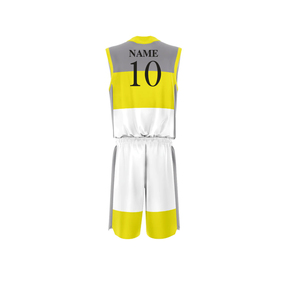 Conjunto de Uniforme de Baloncesto Personalizado por Sublimación para Hombre, Jersey de Manga Corta con Cuello Redondo, 100% Poliéster de Secado Rápido, Nombre del Equipo Personalizado - Product Image 3