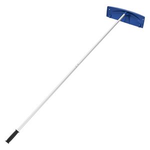 Rastrello da Neve con 24 Lame in Plastica PP, Ruote Raschiatrici Regolabili da 3,8-18,2 Piedi, Manico Antiscivolo per Rimozione Neve - Product Image 4