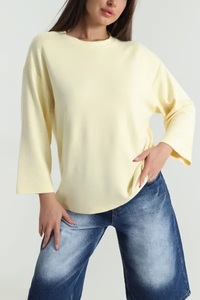 เสื้อยืดผู้หญิง EVER GLOW Best Style Plus Size ระบายอากาศได้ดี แขนยาว คอวี ผ้าฝ้ายลำลอง ใส่สบาย เป็นมิตรกับสิ่งแวดล้อม ปักลายสำหรับฤดูร้อน - Product Image 3