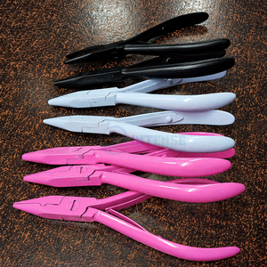 7pcs Custom Color Hair Extension <b>Pliers</b> <b>Set</b> Professional Bond Removal Fitting Tools for Salon Hair Extension Application OEM - Product Image 3