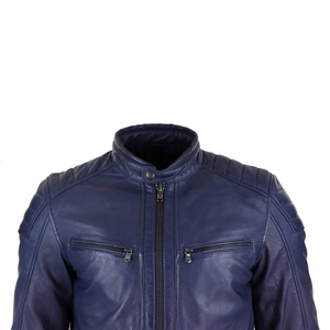 Best Price Men's Genuine Leather <b>Canvas</b> <b>Jacket</b> Breathable Streetwear Slim Fit Plain Dyed for Winter in All Sizes Men's <b>Jackets</b> - Product Image 2