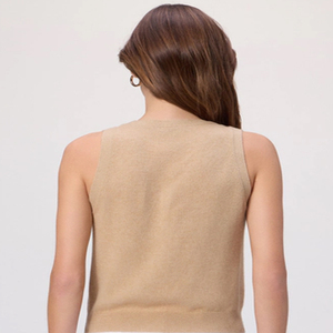 T-shirt élégant pour femme avec col en V et design sans manches, fermeture boutonnée, pour les acheteurs en gros, vêtement décontracté pour l'extérieur - Product Image 6