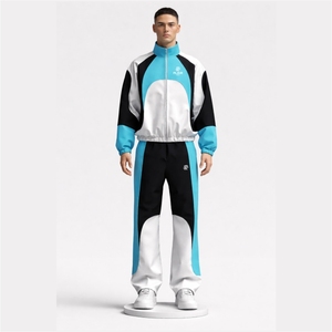 Conjunto Deportivo para Hombre con Logotipo Personalizado, Chaqueta con Cremallera, Pantalones Jogger, Ropa Deportiva Informal para Gimnasio - Product Image 1