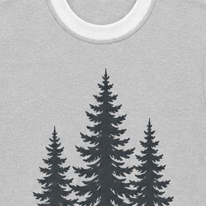 เสื้อกล้ามสีเทาและสีขาวแบบกำหนดเองได้ พร้อมลายพิมพ์กราฟิกป่าสน เสื้อกั๊กผ้าฝ้ายคอกลมสำหรับผู้ชาย ใส่ได้ในฤดูร้อน - Product Image 5