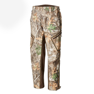 Pantalon de chasse pour homme, tissu polyester respirant, taille haute, fermeture éclair et bouton, poches avant, latérales et arrière. - Product Image 5