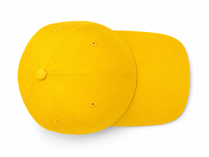 Casquette de baseball jaune en coton à 6 panneaux, unisexe, réglable, couleur unie, décontractée, pour adultes, printemps-été - Product Image 4