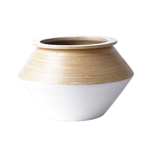 Pot de fleurs unique en bambou tressé, pot de fleurs design, pot de fleurs d'intérieur pour décoration de maison de style scandinave, vente en gros depuis le Vietnam - Product Image 2