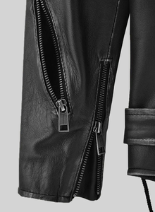 Veste en cuir pour homme, coupe-vent, veste en cuir pour homme et femme, styles personnalisés, Charlotte Burnt, plusieurs couleurs, veste en cuir 2006 - Product Image 3