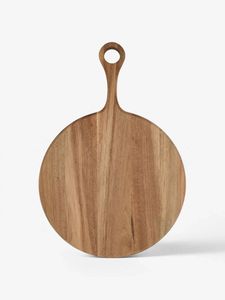 Planche à découper ronde en bois avec poignée, épaisseur 1,5 cm - H a CRAFT - Product Image 3