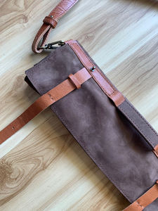 Sac à couteaux de chef classique en cuir véritable écologique, pochette de rangement portable, boîte cadeau personnalisée LKR-0225 - Product Image 3