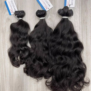 Raw Vietnamese Virgin Human <b>Hair</b> – Natural <b>Black</b> – Strong, Soft <b>Hair</b> <b>Extensions</b> - Product Image 1