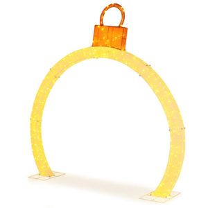 Arco Natalizio 3D di 3,2 Metri con Luci LED Bianche, Alimentazione a Batteria e Alimentatore Personalizzato AC/DC/IP per Decorazioni Festive - Product Image 2