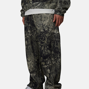 Men's Camouflage <b>Harem</b> Pants Elastic Waist Side Pockets Breathable Knitted Polyester Casual Joggers Autumn Style - Product Image 3